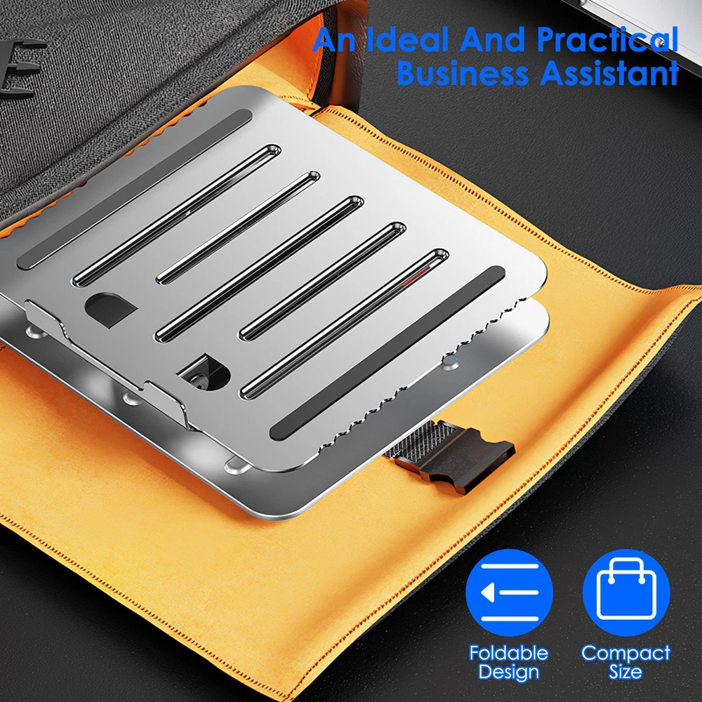 Ergonomic Adjustable Laptop Stand Riser Holder for up to 15.6 Inches Portable and Lightweight  