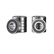 12PCS 6203 2R Rubber Sealed Miniature deep Groove Ball Bearings (17x40x12mm)