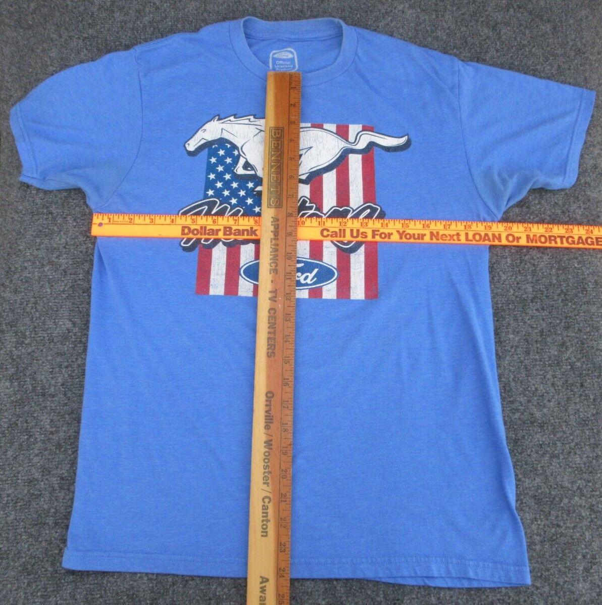 PONY T shirt logo Ford Mustang bandiera americana media M made in Mexico 231