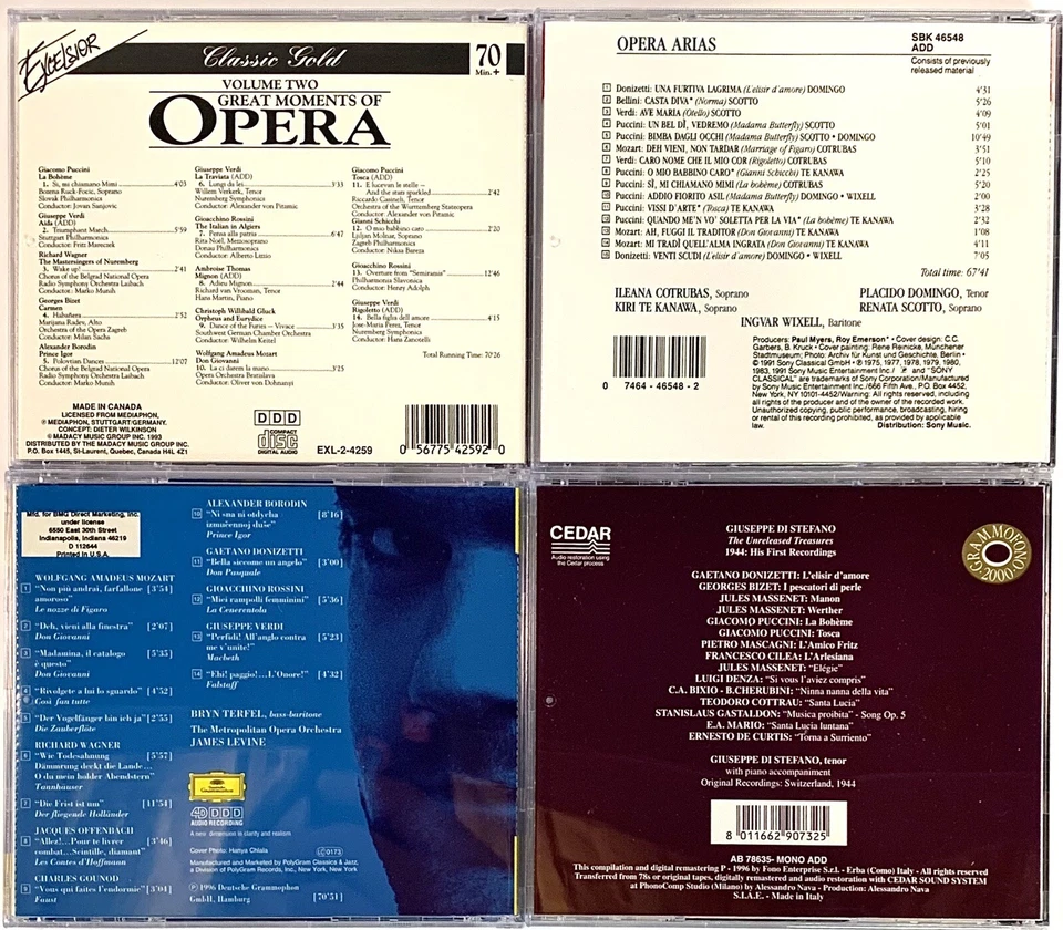 Opera Divas Lot Of 4 CDs Cecilia Bartoli (2) • Sarah Brightman (2) *Mint* - Image 2 of 3
