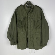 Vintage M-65 OG-107 Military Field Jacket Cold Weather Coat Men's Small USA Made