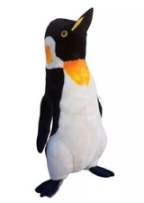 Jumbo Penguin Plush Lifelike Realistic Animal Black White 24"