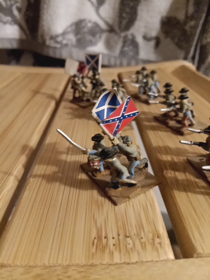 Front Line Vintage Hand Painted Civil War Soldiers Lot Of 24