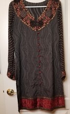 Beautiful Kurti Indian Womans Design Dress Browns See Measurement for Size