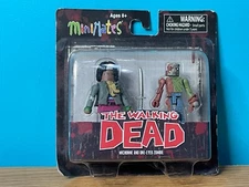 The Walking Dead Minimates Michonne and One Eyed Zombie (Brand New in Box)