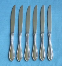 New Oneida AMERICAN HARMONY /ARBOR Set of 6 Dinner Knives Stainless Flatware