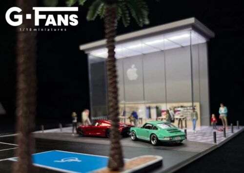 Diorama 1:64 Auto Garage Modell LED Beleuchtung Stadtauto Showroom Szene Vitrinenmodell - Bild 113 von 188