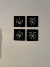 Las Vegas Raiders Custom Made Ceramic Coasters Set Of 4 NEW