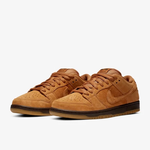 Nike SB Dunk Low Pro Men's Size 8 Flax/Flax-Flax-Baroque Brown BQ6817 204