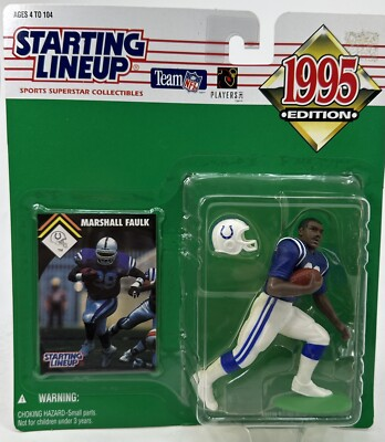 #ad STARTING LINEUP FIGURE MARSHALL FAULK COLTS 1995 $4.95