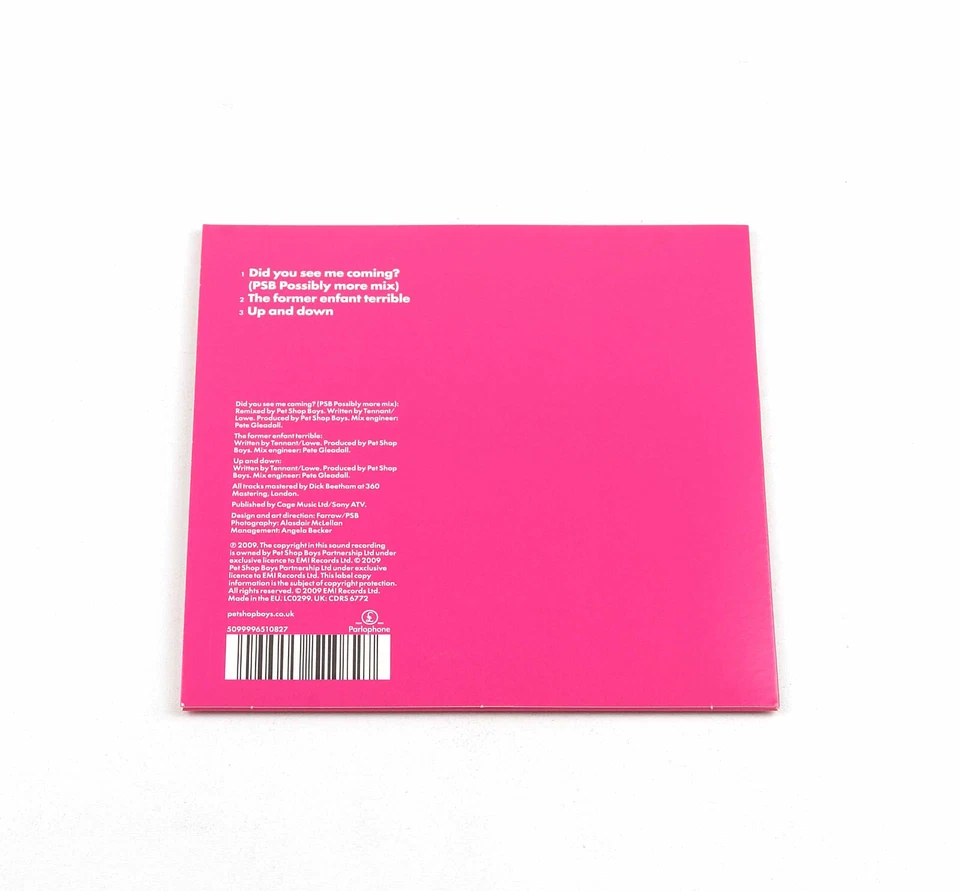 Pet Shop Boys Did you see me coming? 3 Track Maxi Single CD 2009 Card Sleeve NEU - Bild 2 von 3