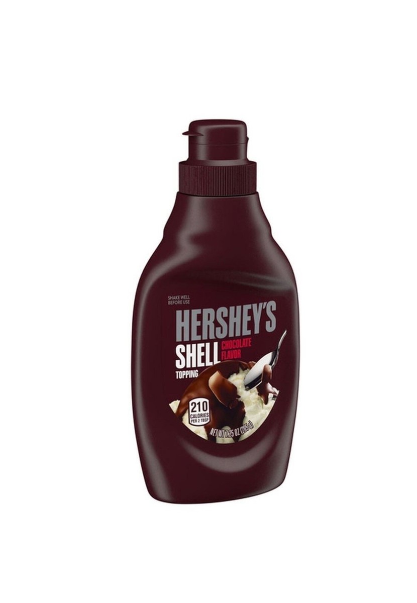 New Hersheys SHELL Chocolate Ice Cream Topping Syrup Bottle 7.25oz