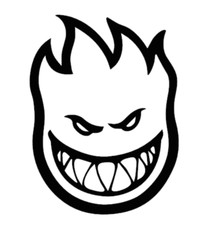Spitfire Logo Decal - Multiple Sizes Colors Available - Skateboard Board Sport