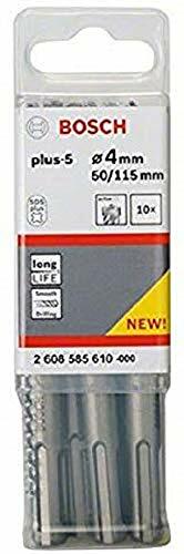 Punta perforatrice Acciaio 4 mm Bosch SDS-plus-5 2608585610 Lunghezza totale 110