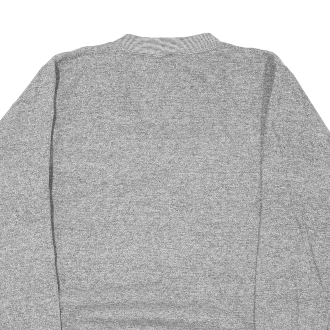 Vintage Jumper Grey 90s Tight Knit VNeck Womens S eBay