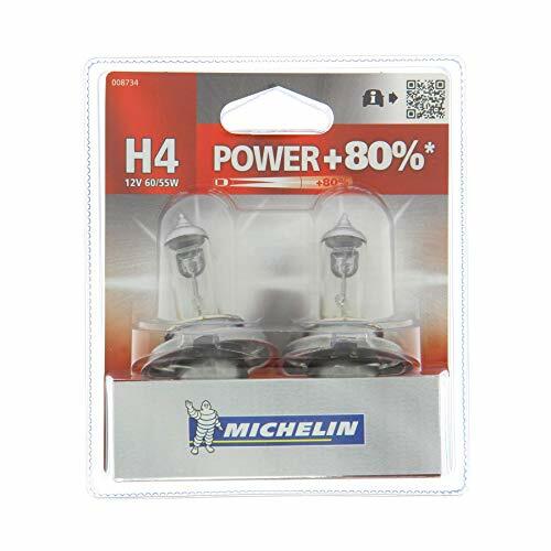 Michelin 8734 Lampada Auto, Power +80%, 2 H4, 12 V, 60/55 W (i7Z)