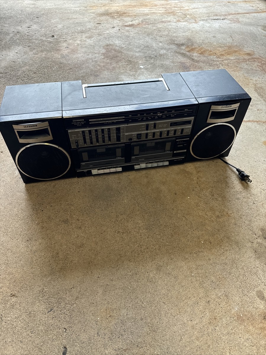 FISHER PH 463 High Fidelity Boombox Radio Dual Cassette Player