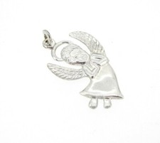 Charm JMS Sterling Silver ANGEL with wings and halo