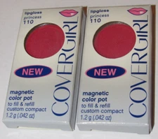 2-Pack of Covergirl Lipgloss #110 Princess Gloss Magnetic Lip Pot Cover Girl