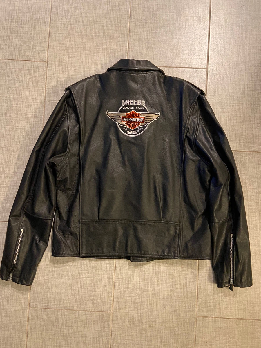Harley Davidson 95th Anniversary Leather Jacket Size XL EXCELLENT