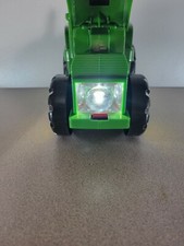 John Deere Flashlight Toy Light Sounds Pop Up Hood Learning Curve Hand Held 8"