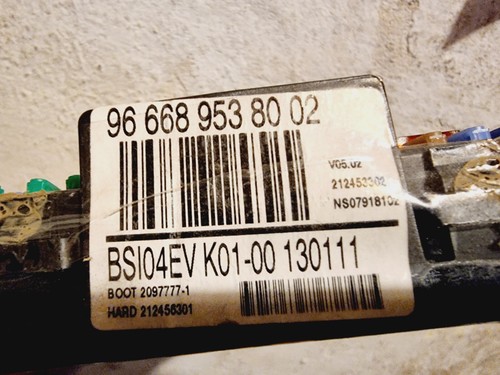 2011 CITROEN PEUGEOT 3008 5008 BSI FUSE BOX 6580ZA - Picture 4 of 4