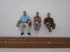 Lot of 3 Painted Built Passengers Figures for the 1/24 Scale REVELL LONDON BUS