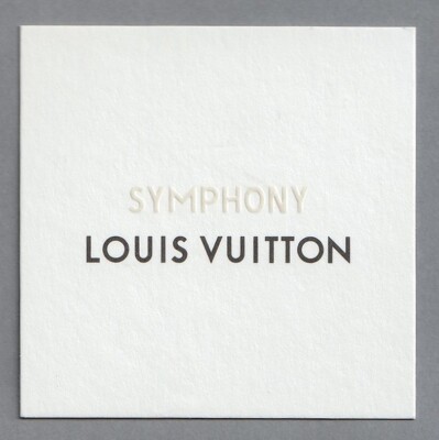 Werbekarte - Advertising Card - Symphony de Louis Vuitton