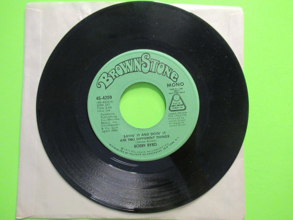 ボビーバード BOBBY BYRD SAYIN IT AND DOIN IT ARE TWODIFFERENT THINGS MONO
