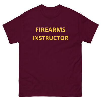 Firearms Instructor Men's T-Shirt Gun Shooting Range Officer Job Uniform