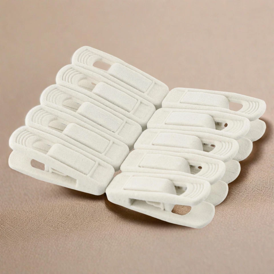 Aufh?nger-Clips 10St Winddicht W?scheklammern F??r Samt Hosen Kleiderb??gel - Bild 3 von 4