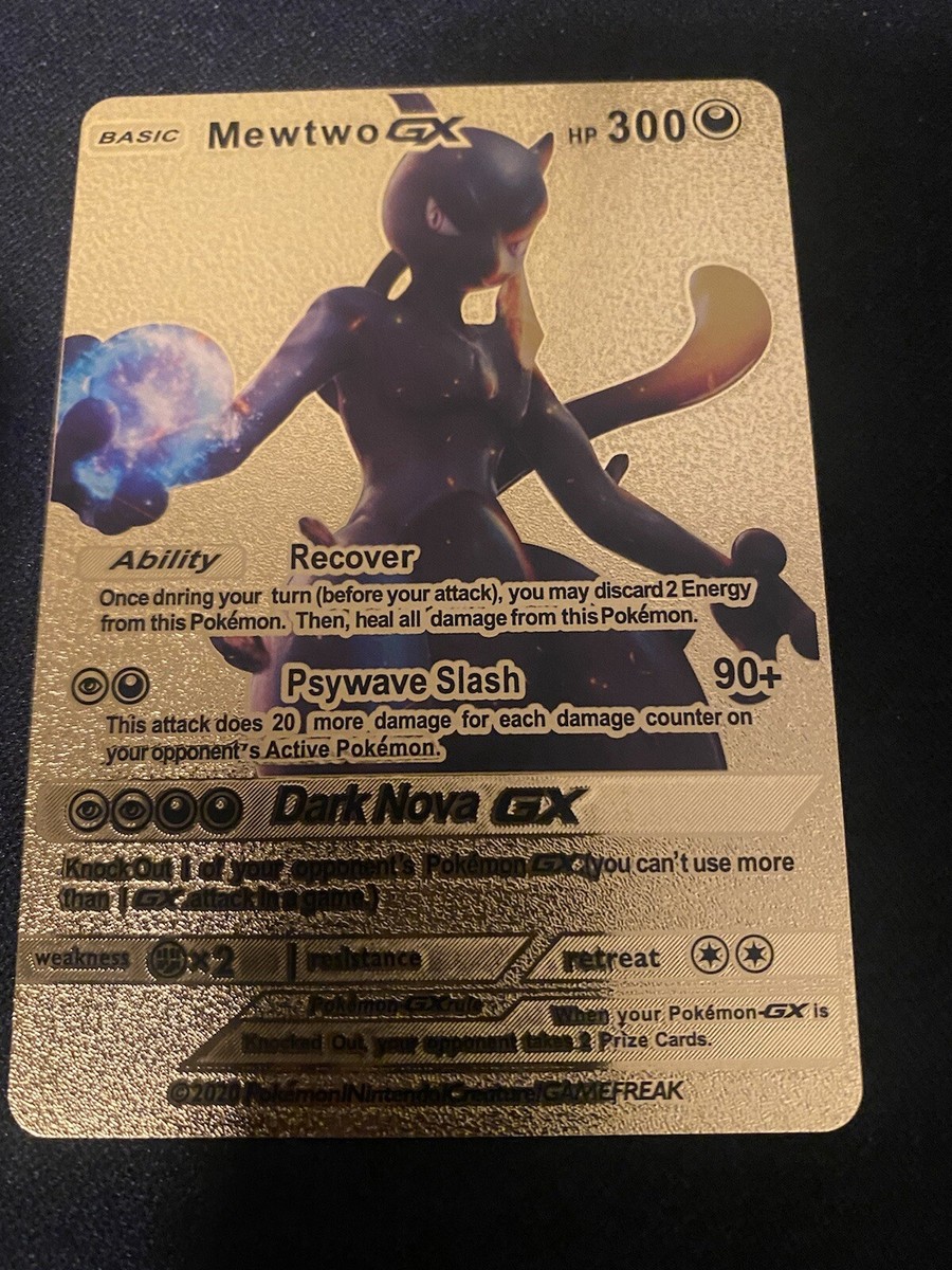 Mewtwo GX Gold Foil 300HP Rare Gold Holo | eBay Mewtwo GX Gold Foil 300HP Rare Gold Holo | eBay