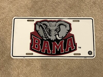 BAMA Aluminum License Plate University of Alabama Crimson Tide UA Car Truck Tag