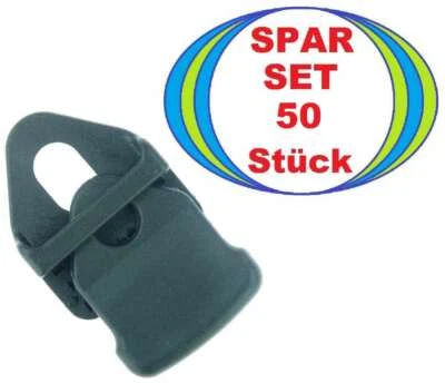 50 x HOLDON MINI CLIP Molton Planen Spanner SCHWARZ Spann Klammer Klemme Halter