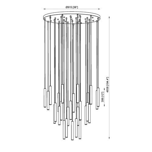 27 Light Chandelier - Picture 6 of 6