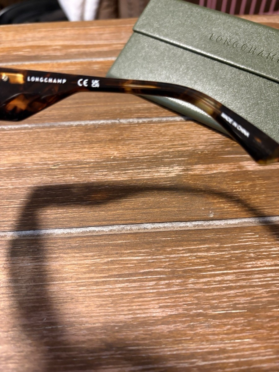 LONGCHAMP LO735S Square Sunglasses Tortoise Shell Frame Gray  display picture 3