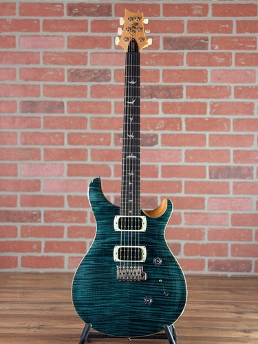 PRS SE Custom 24 Electric Guitar - Slate Blue (Natural Back)