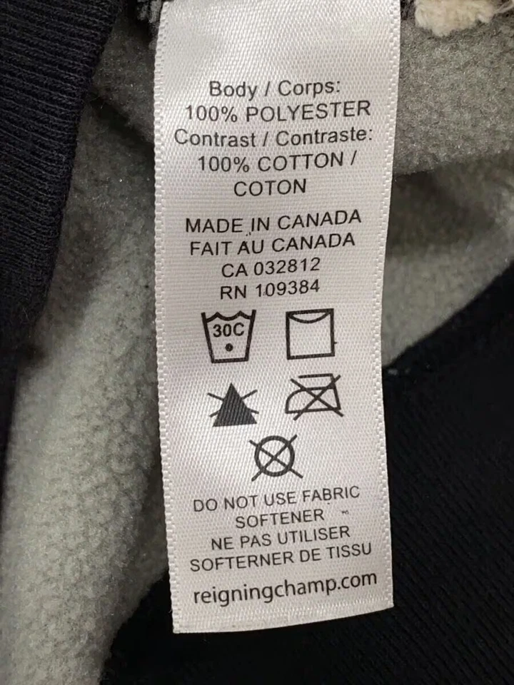 Blusa REIGNING CHAMP S poliéster negra Foto 4 de 4