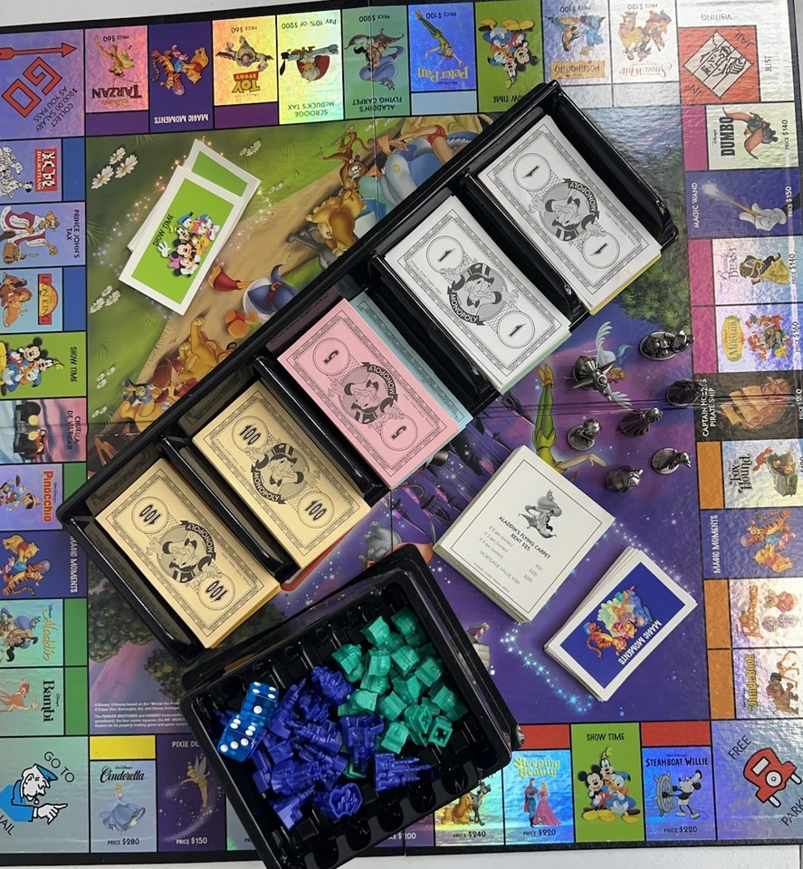 Juego de mesa The Disney Edition 2001 MONOPOLY Hasbro Parker Brothers Foto 2 de 4