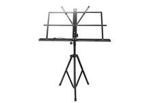 Cahaya Folding Sheet Music Stand Tripod Adjustable with Bag Black Portable
