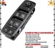 Power Window Switch Compatible With 2015-2022 Jeep Cherokee2015 68231805aa