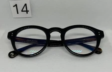 John Jacobs JJ E44373 C1 Round Black Eyeglass Frames 48-26-145
