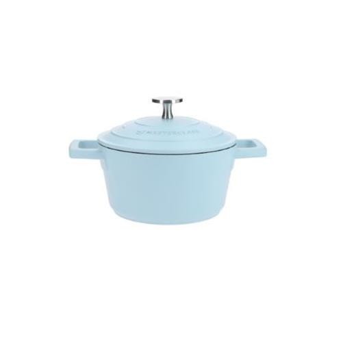 MasterClass 1.4L Cast Aluminium Non-Stick Casserole Dish - Sky Blue - 16cm