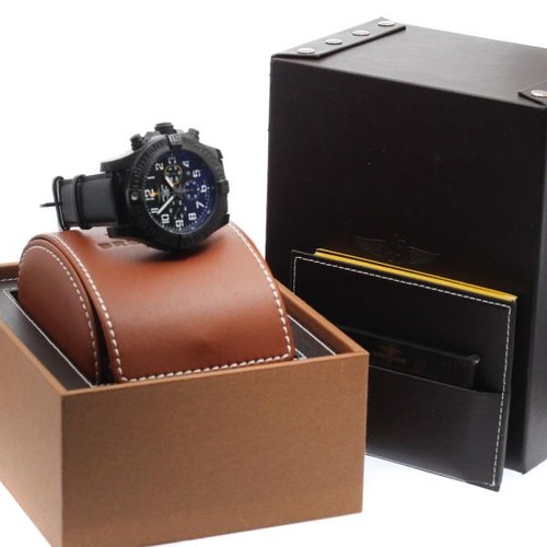 BREITLING AVENGER HURRICANE XB0170 50mm Leather Black #C3903