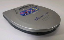 Sony Walkman D-EJ725 Jog Proof Silver Portable CD Music Player Vintage Model