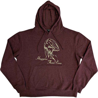 Sweat à Capuche Officiel Billie Eilish Fleur Bleu - Hoodie Authentique Bravado