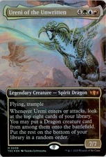 Ureni of the Unwritten (Borderless) Commander: Tarkir: Dragonstorm TDC Foil NM