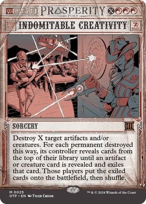 Indomitable Creativity - Light Play MTG