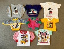 VTG 80s 90s Disney Mickey & Minnie Mouse Infant Sweatshirts & T-Shirts Lot of 8