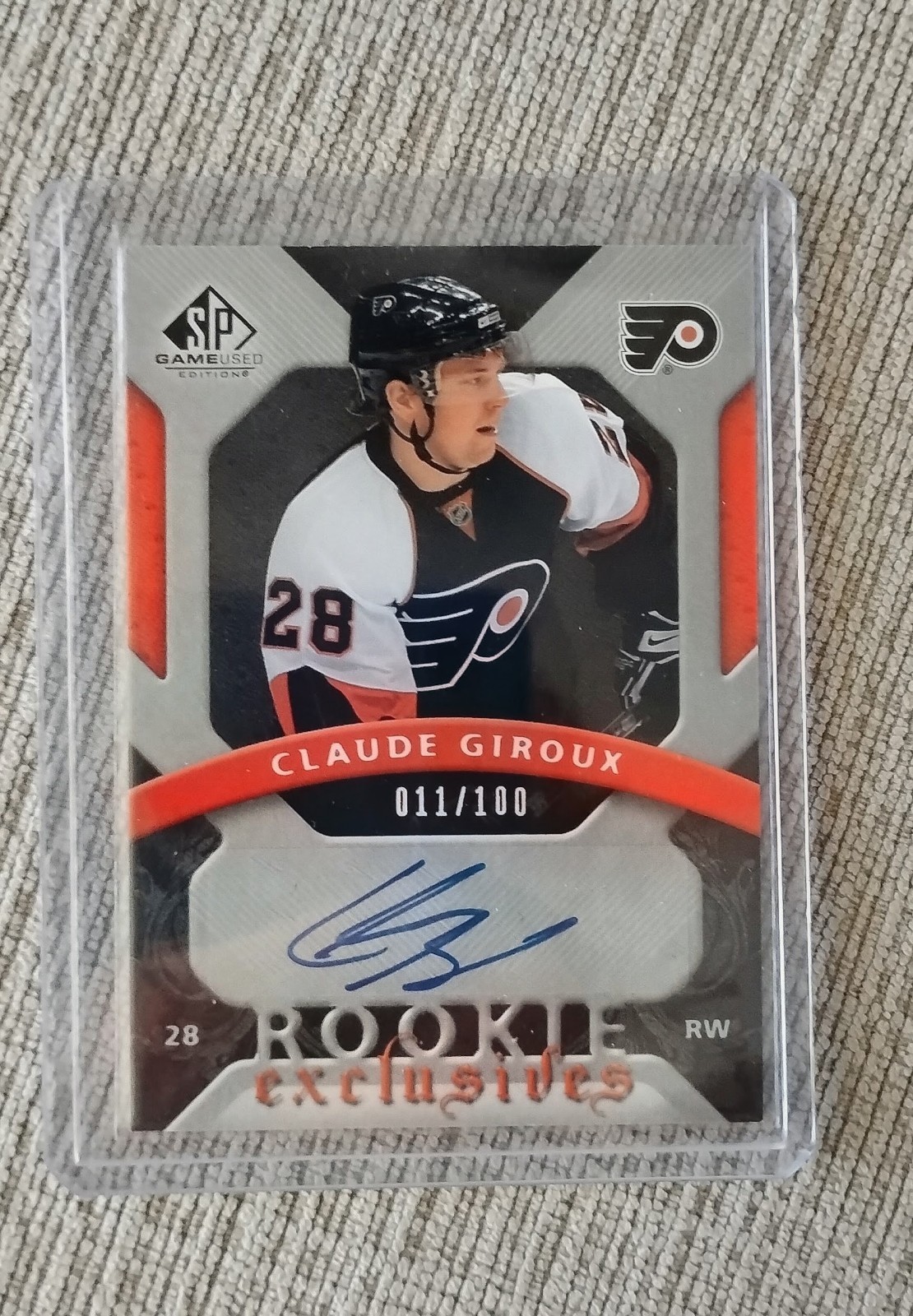 2008-09 SP Game Used Claude Giroux Rookie Exclusives Auto #/100